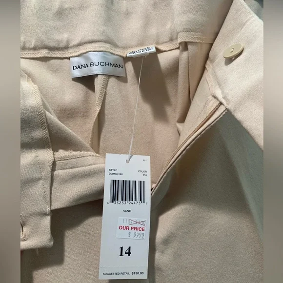 NWT, Dana Buchman, size 14 straight leg khaki pants - Picture 9 of 9